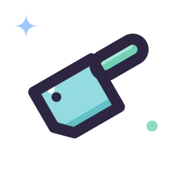 Cleaver icon, Lineal style