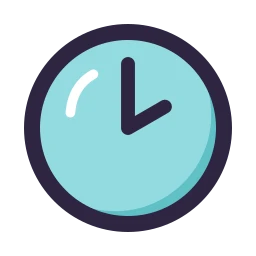 Clock 2 icon, Lineal style