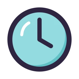 Clock 4 icon, Lineal style