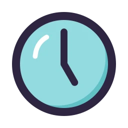 Clock 5 icon, Lineal style