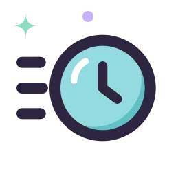 Clock fast icon, Lineal style