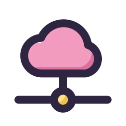 Cloud connection icon, Lineal style