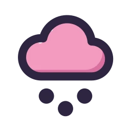 Cloud hail icon, Lineal style