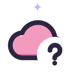 Cloud question icon, Lineal style