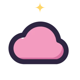 Cloud icon, Lineal style