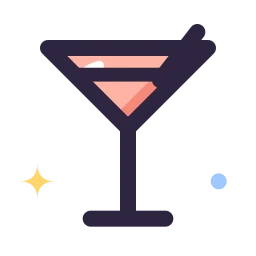 Cocktail icon, Lineal style
