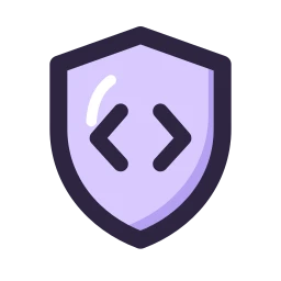 Code security icon, Lineal style