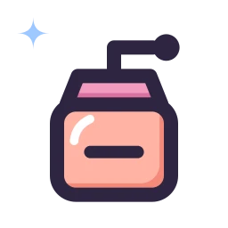 Coffee grinder icon, Lineal style