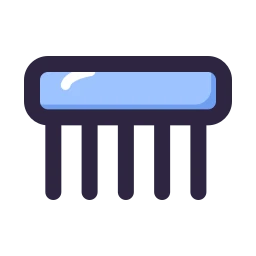 Comb icon, Lineal style
