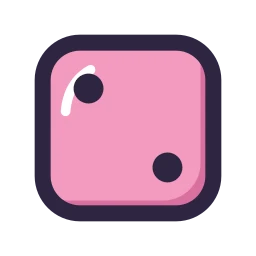 Dice 2 icon, Lineal style