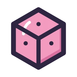 Dice icon, Lineal style
