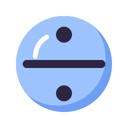 Divide icon, Lineal style