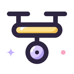 Drone camera icon, Lineal style