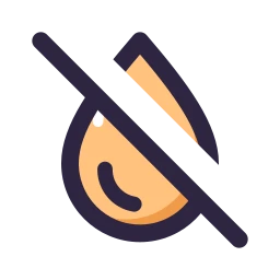Droplet off icon, Lineal style