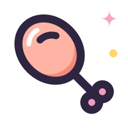 Drumstick icon, Lineal style