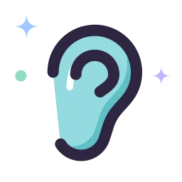 Ear icon, Lineal style