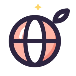 Earth leaf icon, Lineal style