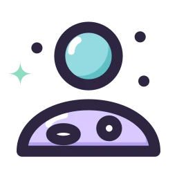 Earthrise icon, Lineal style