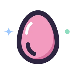 Egg icon, Lineal style