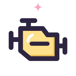 Engine icon, Lineal style