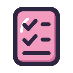 Exam icon, Lineal style