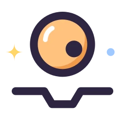Exoplanet transit icon, Lineal style