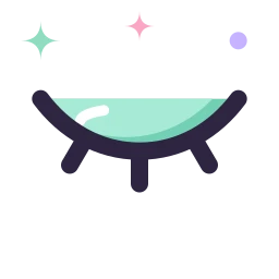 Eye closed icon, Lineal style