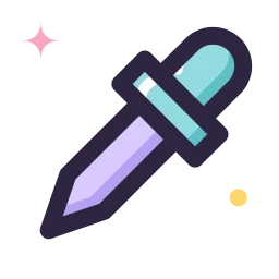 Eyedropper icon, Lineal style