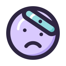 Face bandage icon, Lineal style