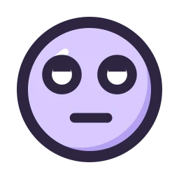 Face eye roll icon, Lineal style