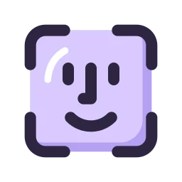 Face id icon, Lineal style