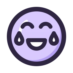 Face joy icon, Lineal style