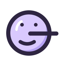 Face lying icon, Lineal style