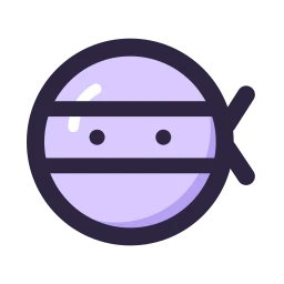 Face ninja icon, Lineal style