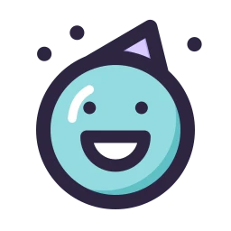 Face party icon, Lineal style