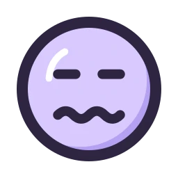Face sick icon, Lineal style