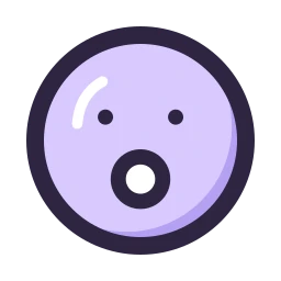 Face surprised icon, Lineal style
