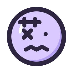 Face zombie icon, Lineal style
