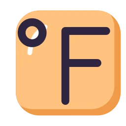 Fahrenheit icon, Lineal style