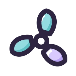Fan icon, Lineal style