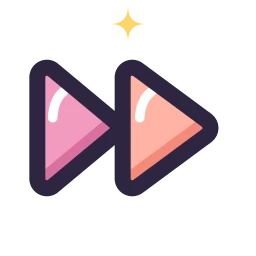 Fast forward icon, Lineal style