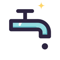 Faucet icon, Lineal style