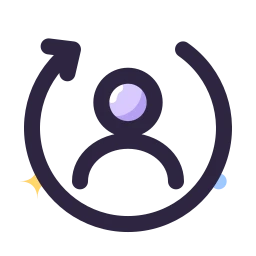 Feedback 360 icon, Lineal style