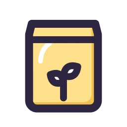 Fertilizer bag icon, Lineal style