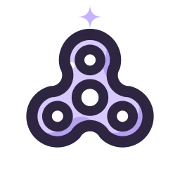 Fidget spinner icon, Lineal style