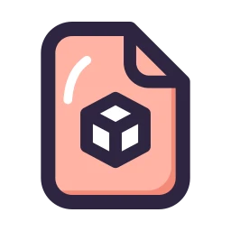 File 3d icon, Lineal style
