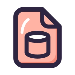 File database icon, Lineal style