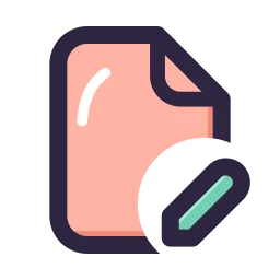 File edit icon, Lineal style