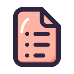 File list icon, Lineal style