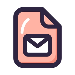 File mail icon, Lineal style
